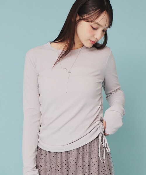 index（インデックス） tシャツ 「CLASSY掲載」サイドドロストシアー
