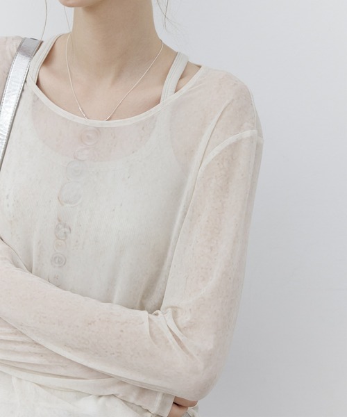 tシャツ 「tageechita」 ベーシックシアープリントトップス レディース tageechita tシャツ 「tageechita」 ベーシックシアープリント