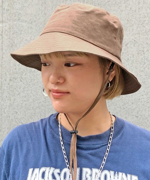 Mars　ハット Basiquenti 帽子 ハット 「Basiquenti」Linen Slash Bucket Hat