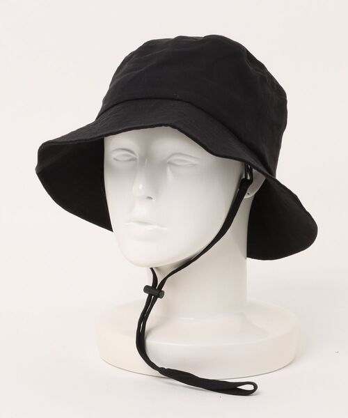 Basiquenti 帽子 ハット 「Basiquenti」Linen Slash Bucket Hat