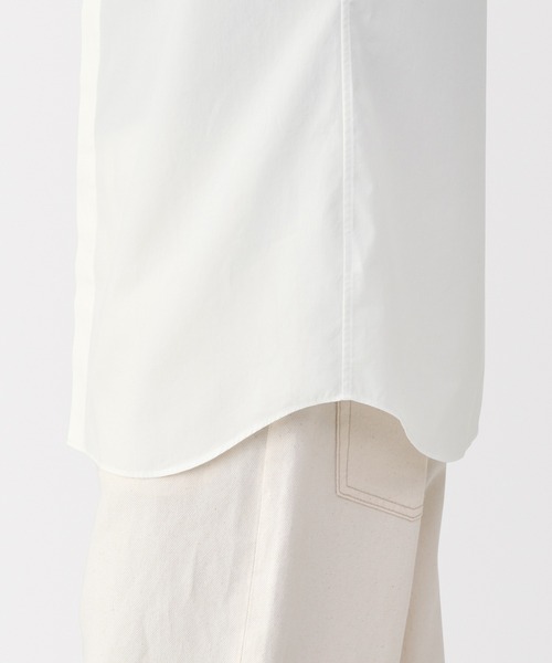 新品【L-XL】 MUJI LABO 綿ポプリン 半袖シャツ ムジラボ MUJI Labo シャツ 半袖 「MUJI Labo」紳士 ポプリン比翼半袖シャツ