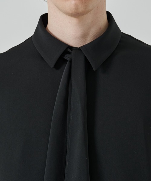 クルニ　長袖シャツ　ブラック CULLNI 「CULLNI」 長袖シャツ 1 ブラック メンズ : ZOZOTOWN