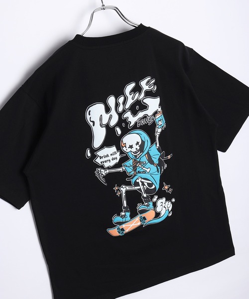 WESTSEA（ウエストシー） tシャツ 手書きイラスト 発泡プリント 半袖T