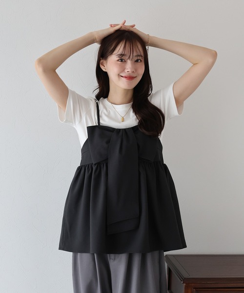 BLUEEAST（ブルーイースト） キャミソール リボンキャミビスチェ