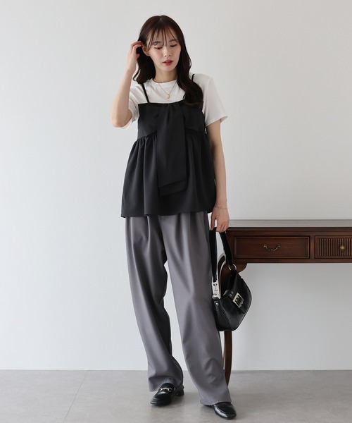 キャミソール moose's petit ribbon cami (black) look9_076.jpg?v=1726017792