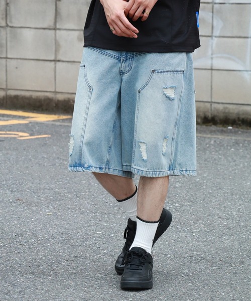 THE MARX RE CREATION ハーフパンツ ワイドパンツ ジーンズ 短パン