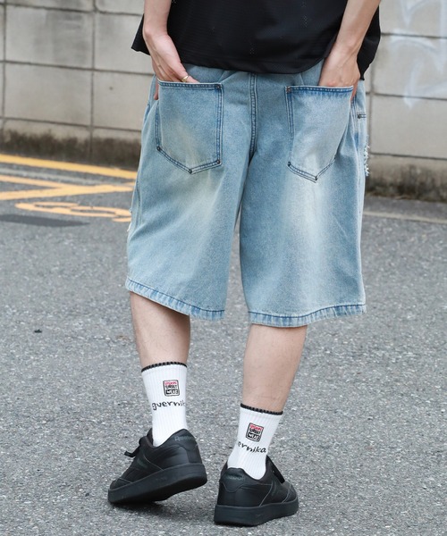 THE MARX RE CREATION ワイドパンツ ハーフパンツ ジーンズ 短パン