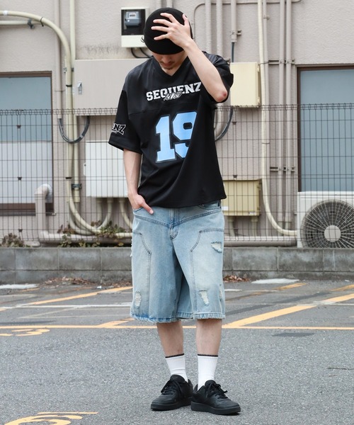 THE MARX RE CREATION ハーフパンツ ワイドパンツ ジーンズ メンズ
