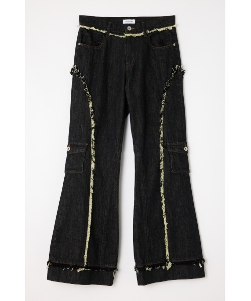 LAGUA GEM ジーンズ デニム デニムパンツ FRINGE LINE FLARE