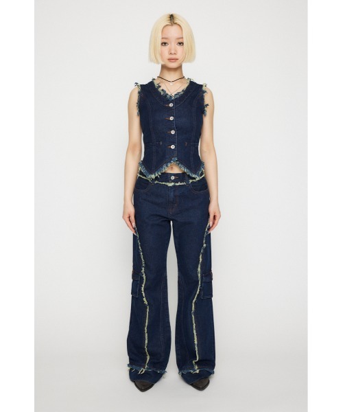 FRINGE LINE FLARE デニム FRINGE LINE FLARE デニム（デニムパンツ）｜LAGUA GEM