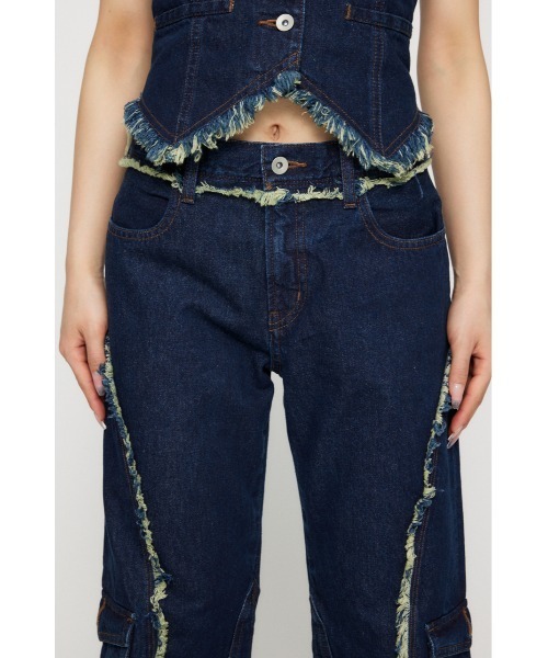 LAGUA GEM（ラグアジェム） ジーンズ デニム デニムパンツ FRINGE LINE