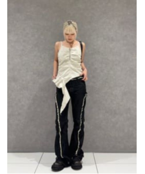 LAGUA GEM ジーンズ デニム デニムパンツ FRINGE LINE FLARE