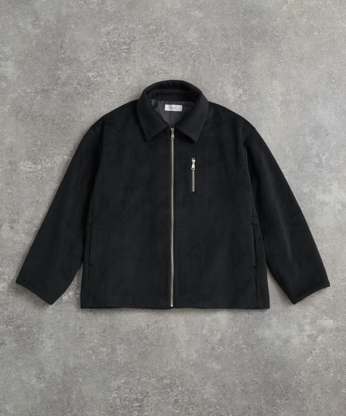 「ADRER」 ジップアップブルゾン M ブラック メンズ_画像4