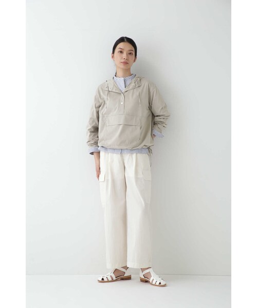 「human woman」 プルオーバーパーカー MEDIUM ベージュ系その他2 レディース