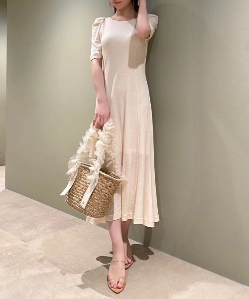 SNIDEL（スナイデル） 半袖ワンピース FREE グレー レディース