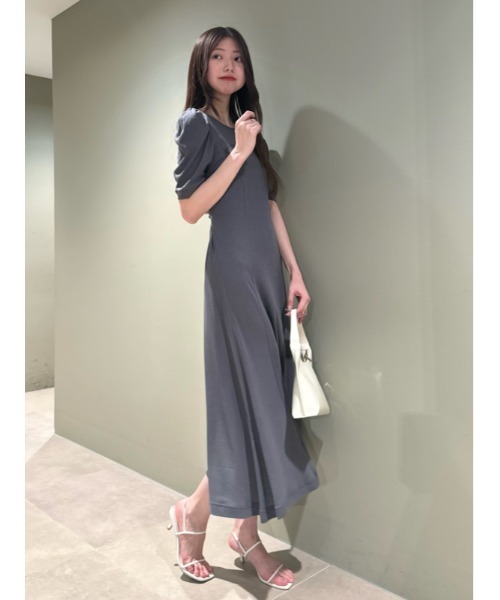 SNIDEL（スナイデル） 半袖ワンピース FREE グレー レディース
