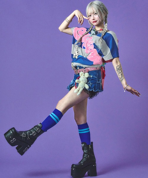 GALFY tシャツ 「GALFY/ガルフィー」ウェイウェイ2WAYボーダー