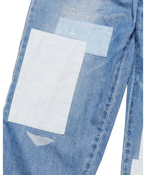 ワイドパンツ ジーンズ PATCHWORKED DENIM WIDE-FITJEANS メンズ レディースの画像