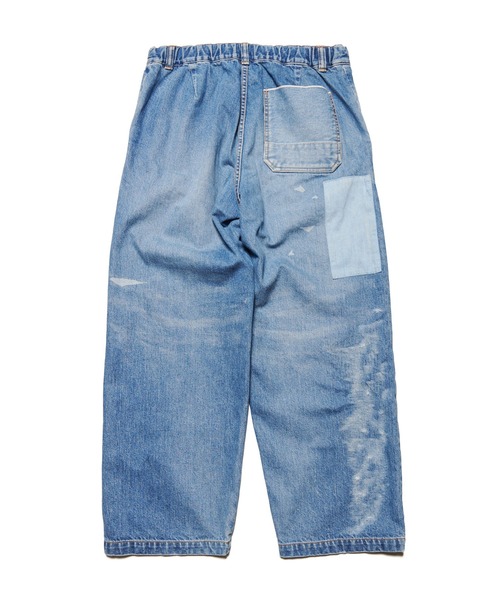 ワイドパンツ ジーンズ PATCHWORKED DENIM WIDE-FITJEANS メンズ レディースの画像