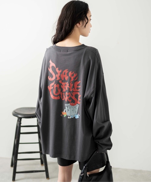 「WEGO」 長袖Tシャツ MEDIUM ホワイト メンズ