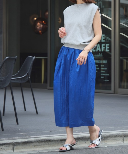 ELFRANK スカート タフタコクーンミモレ丈スカート : ZOZOTOWN Yahoo