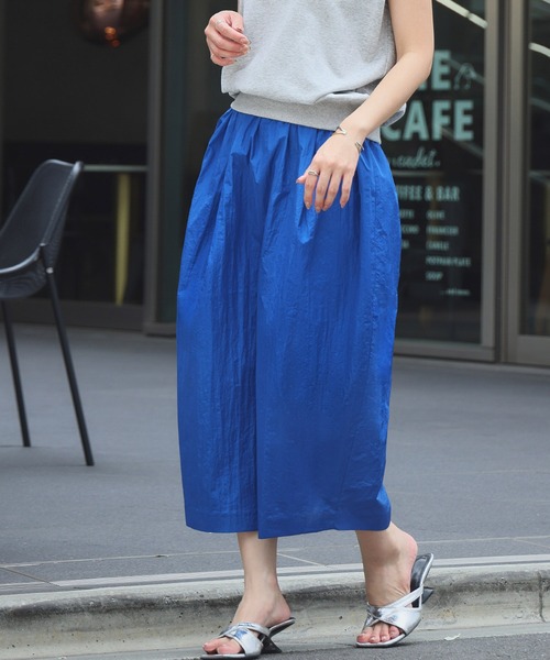 ELFRANK スカート タフタコクーンミモレ丈スカート : ZOZOTOWN Yahoo