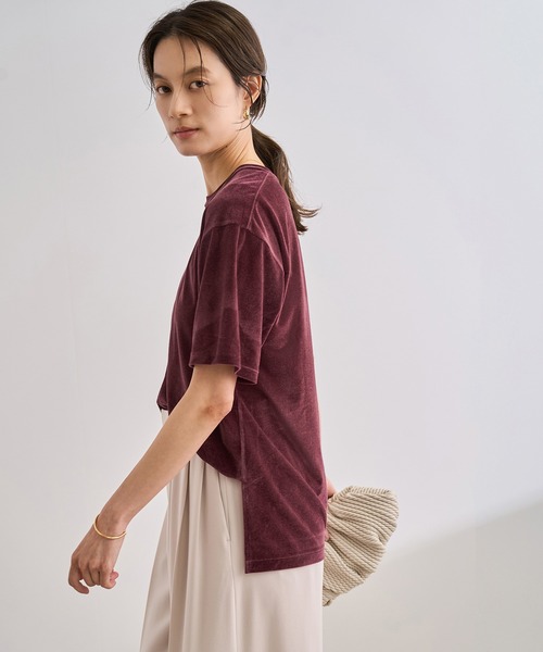 ROPE'（ロペ） tシャツ シアーベロアTシャツ/イージーケア レディース