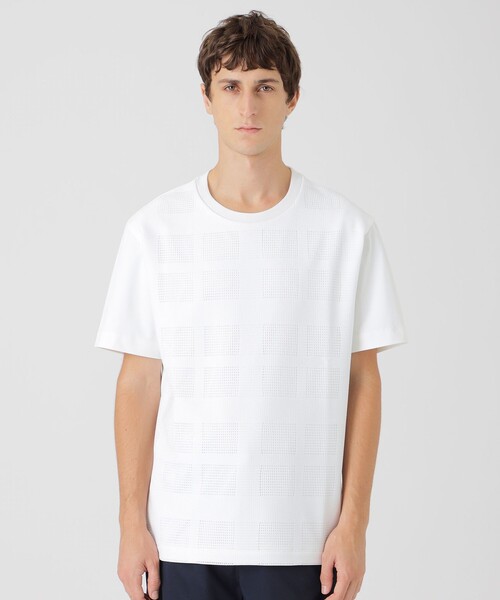 BLACK LABEL CRESTBRIDGE tシャツ シアーチェックコンビTシャツ