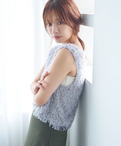 ella_selectshop 2wayベスト セール】2WAYニットベスト（ニット/セーター）｜EKAL（エカル