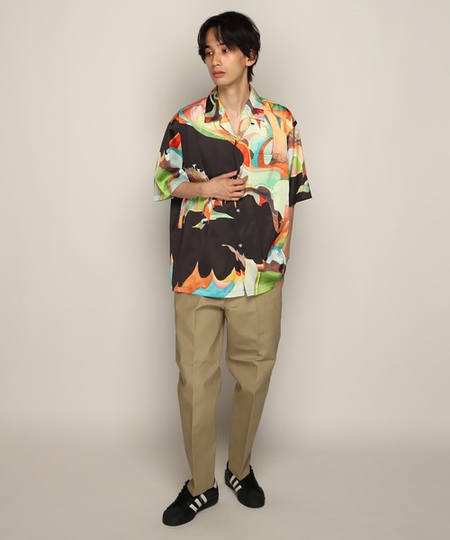 Nujabes「phorical アロハシャツ」Lサイズ YEN TOWN MARKET シャツ 「Nujabes」 ヌジャベス Metaphorical