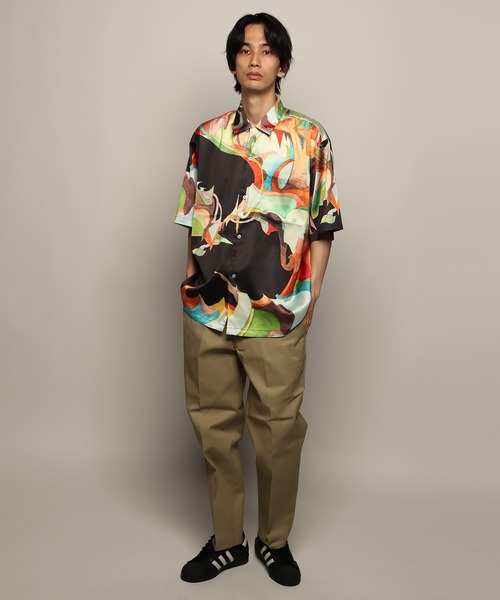 Nujabes「phorical アロハシャツ」Lサイズ YEN TOWN MARKET シャツ 「Nujabes」 ヌジャベス Metaphorical