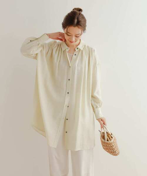 「URBAN RESEARCH DOORS」 長(zhǎng)袖チュニック MEDIUM アイボリー レディース