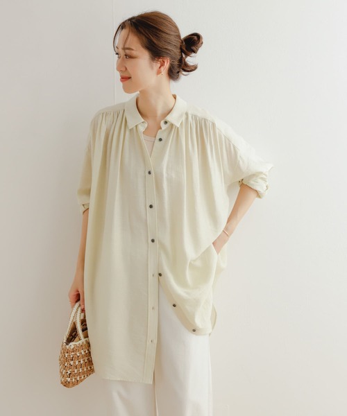 「URBAN RESEARCH DOORS」 長(zhǎng)袖チュニック MEDIUM アイボリー レディース