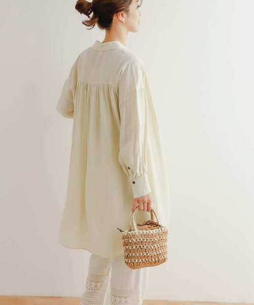 「URBAN RESEARCH DOORS」 長(zhǎng)袖チュニック MEDIUM アイボリー レディース