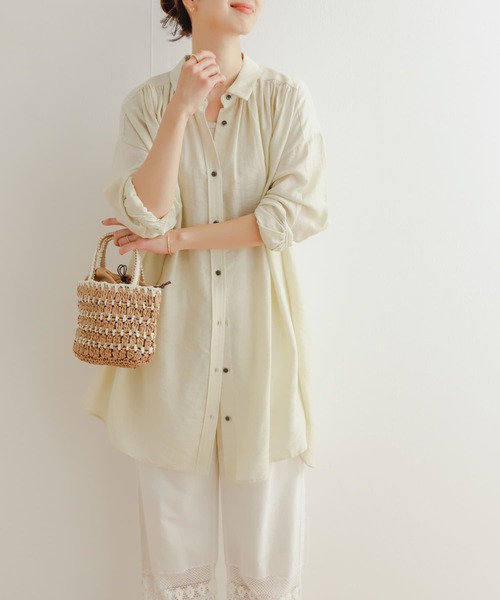 「URBAN RESEARCH DOORS」 長(zhǎng)袖チュニック MEDIUM アイボリー レディース