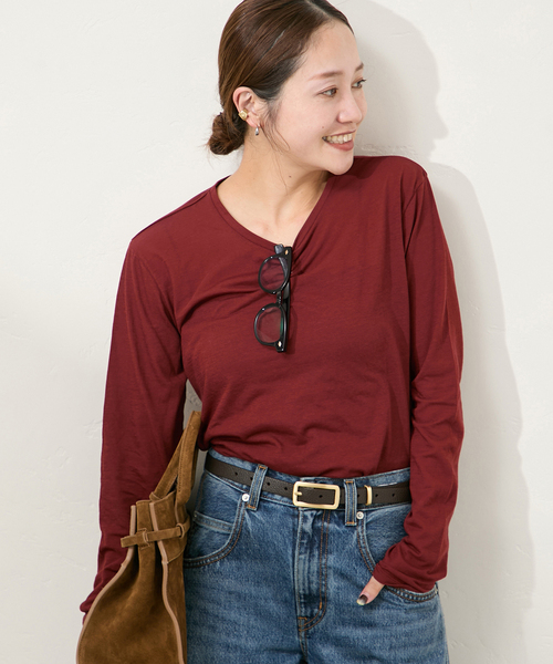 tシャツ 「追加5」クルーネックシアーロングTシャツ レディース JOURNAL STANDARD tシャツ 「追加5」クルーネックシアーロングT