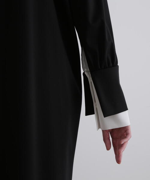 LE PHIL（ル フィル） ワンピース マットダンボールコンビワンピース  