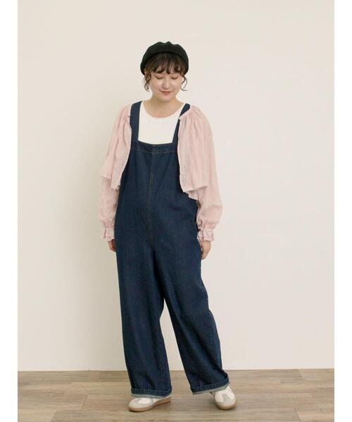 Samansa Mos2（サマンサモスモス） サロペット オーバーオール 刺繍