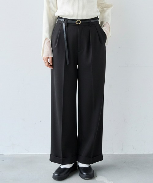 mil（ミル） スラックス パンツ 「セットアップ対応」 ダブルタック