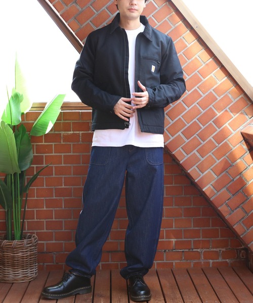 【CARHARTT】カーハート カバーオール ワンポイントロゴ ブルーグレー CARHARTT】カーハート カバーオール ワンポイントロゴ ブルーグレー