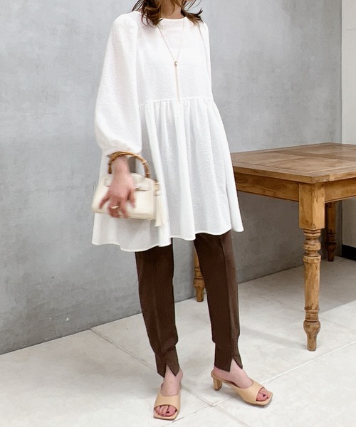 「un dix cors」 半袖ブラウス FREE ホワイト レディース_画像4