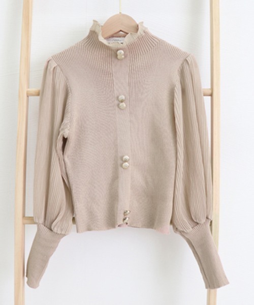 「Miniministore」 長袖ニット フリー モカ レディース_画像2