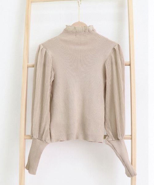 「Miniministore」 長袖ニット フリー モカ レディース_画像3