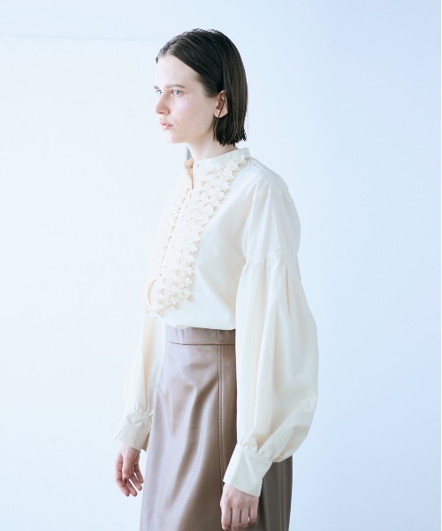 Marilyn Moon（マリリンムーン） ブラウス シャツ modern tuck frill