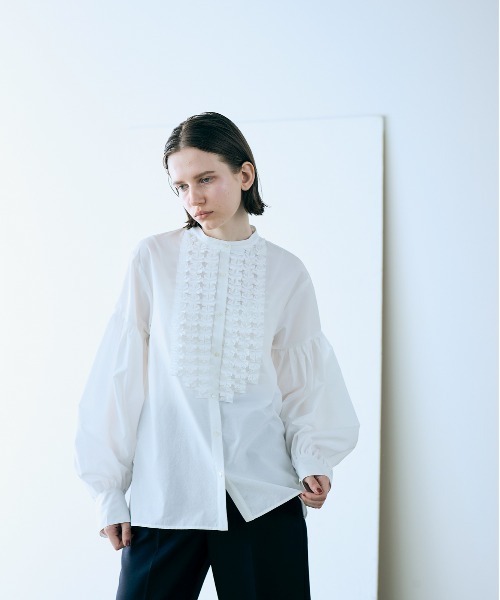 Marilyn Moon（マリリンムーン） ブラウス シャツ modern tuck frill