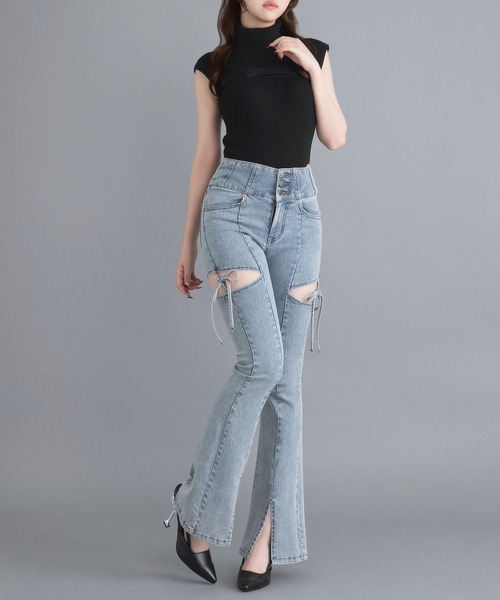 RILY デニムローズ DearMyLoveRose（ディアマイラブローズ） ジーンズ デニム デニム