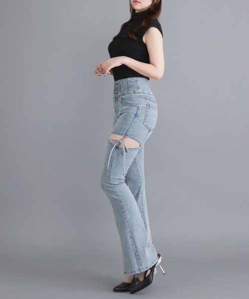 RILY デニムローズ DearMyLoveRose（ディアマイラブローズ） ジーンズ デニム デニム