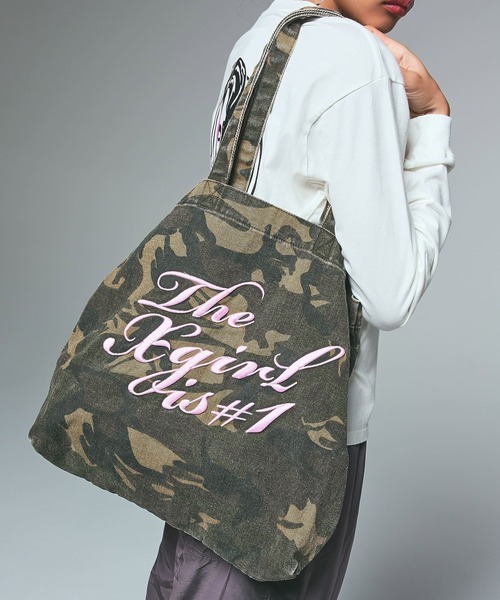 X-girl（エックスガール） トートバッグ THE X-GIRL IS NUMBER ONE