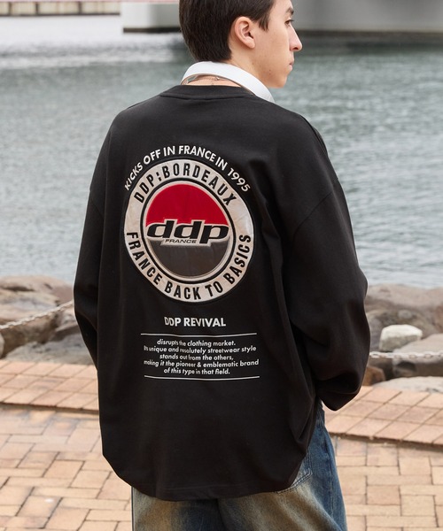 ddp（ディーディーピー） tシャツ 別注 サークルロゴ刺繍