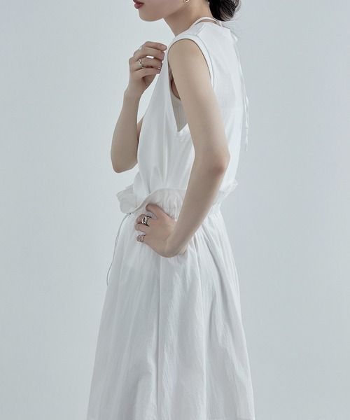 「etoll.」 ドッキングワンピース FREE ブラック レディース_画像5